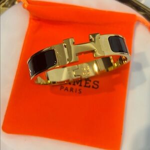 Gold and Black Bracelet